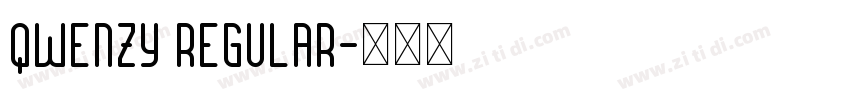 Qwenzy Regular字体转换